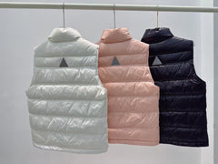 MONCLER 25S DOWN VEST IN PINK 033