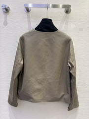 HERMES 25S SHORT LEATHER JACKET 059
