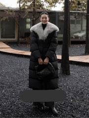 MAX MARA 25S FOX FUR COLLAR DOWN JACKET 180