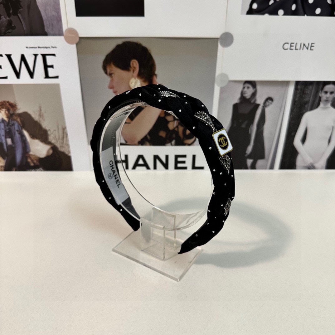 HAIRBAND CC LOGO BLACK FOR WOMEN 151340