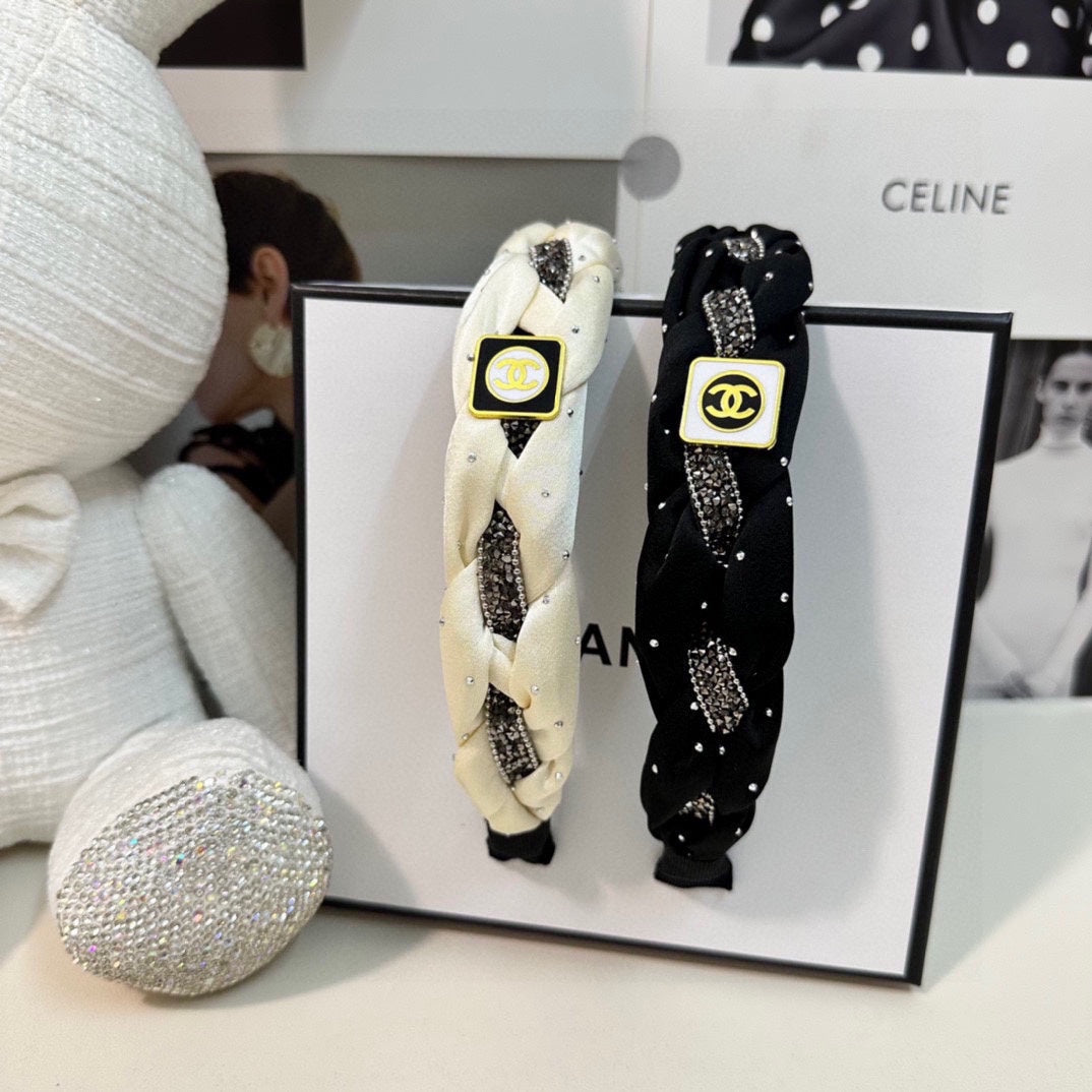 HAIRBAND CC LOGO BLACK FOR WOMEN 151340