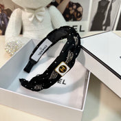 HAIRBAND CC LOGO BLACK FOR WOMEN 151340