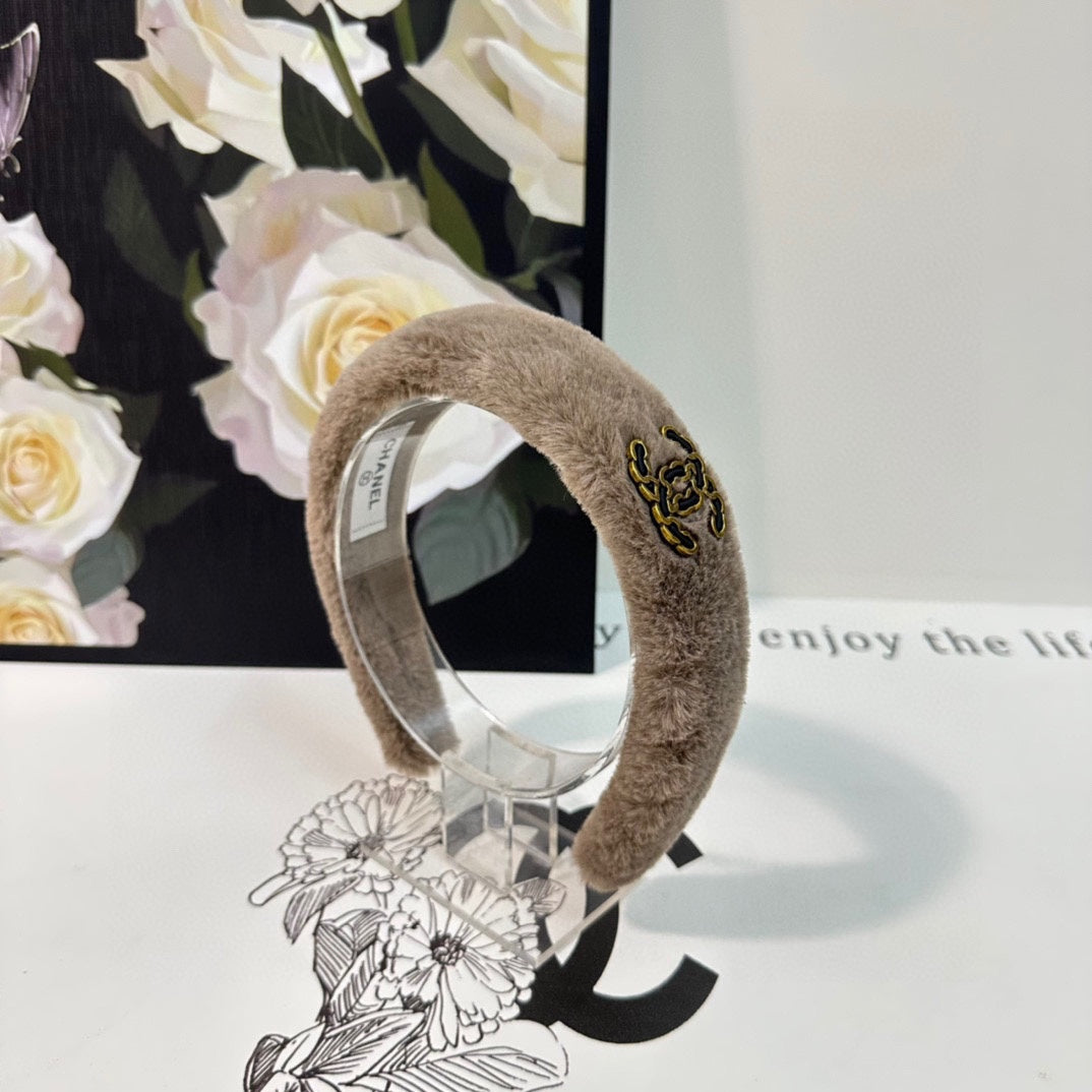 MEDIUM BROWN SHEARLING HEADBAND 151381