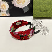 HAIRBAND IN RED FLORAL SILK 252675
