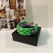GREEN FABRIC BRAIDED HAIRBAND 344761