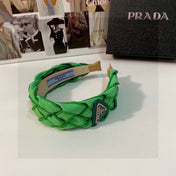 GREEN FABRIC BRAIDED HAIRBAND 344761