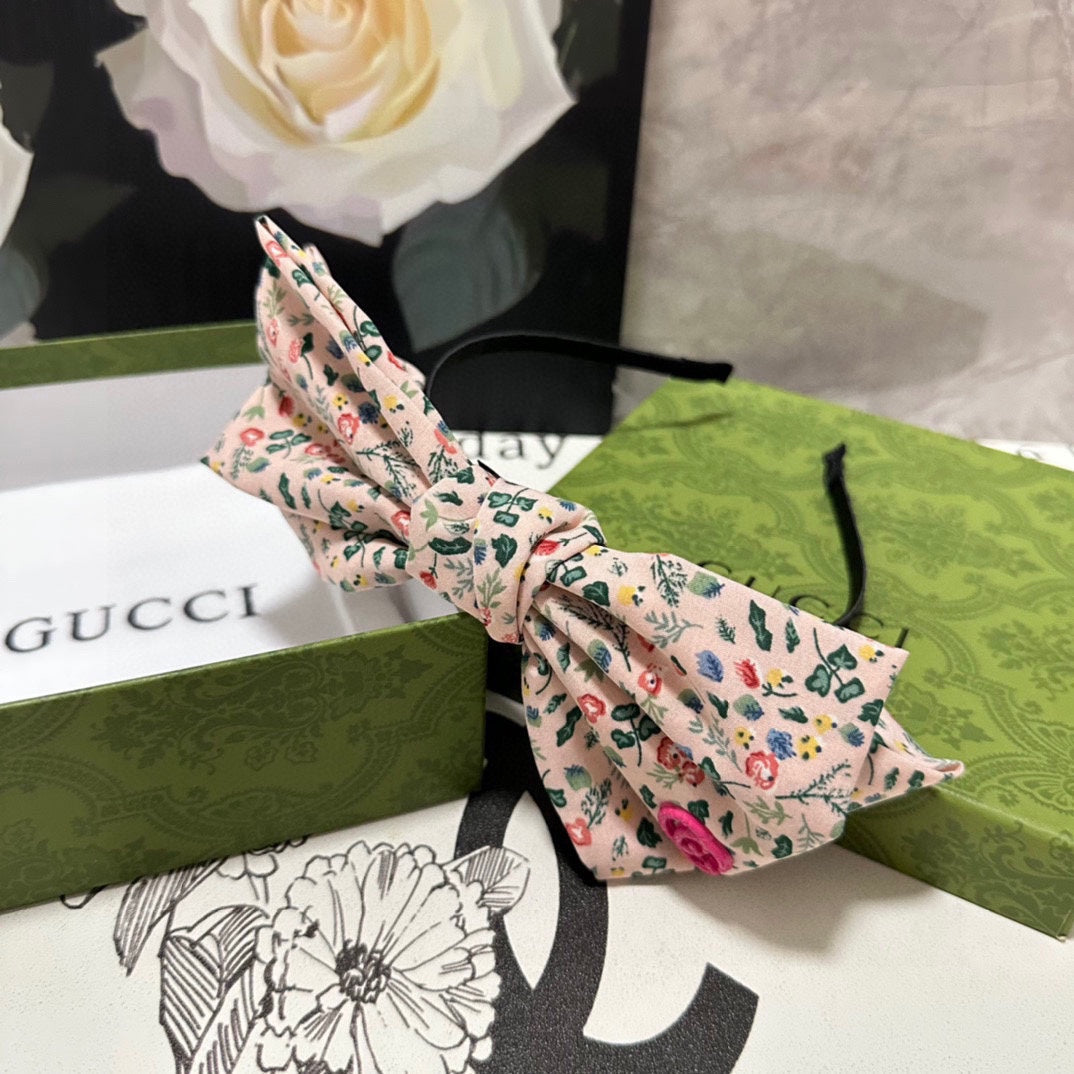 HAIRBAND IN LIGHT PINK FLORAL FABRIC 385853