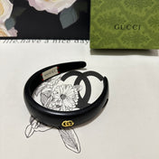 HEADBAND IN BLACK SHINY LAMBSKIN 406128