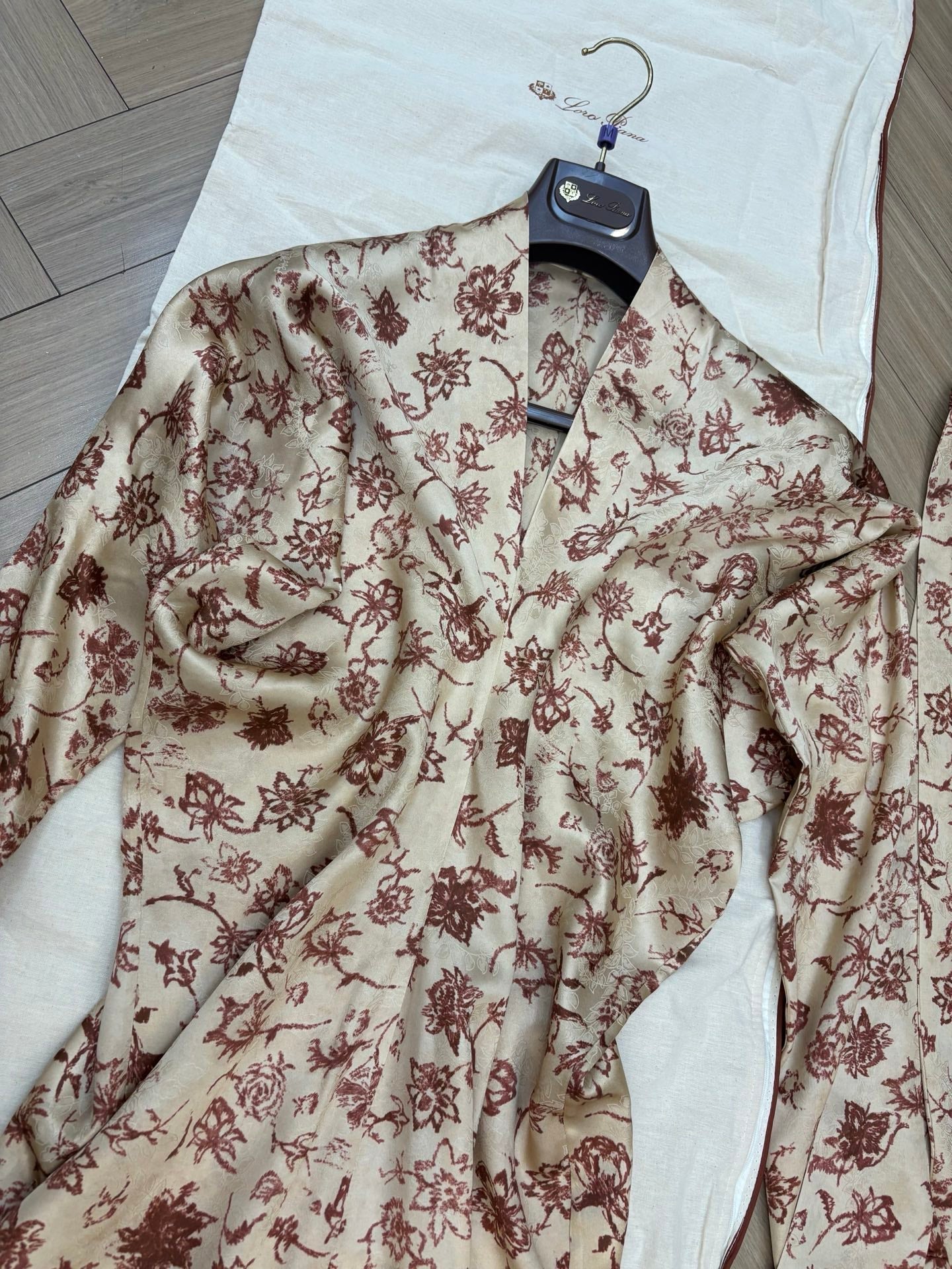 LORO PIANA 26S LONG SILK DRESS 712