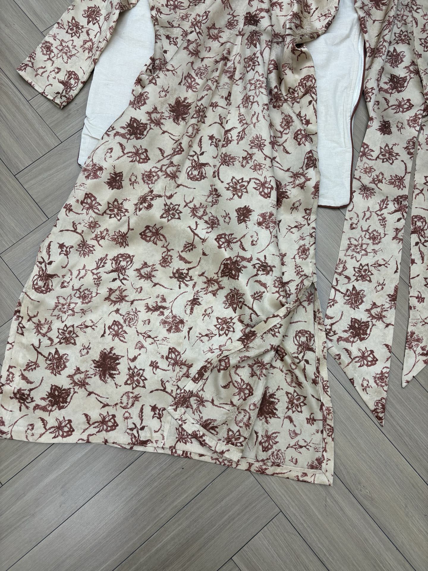 LORO PIANA 26S LONG SILK DRESS 712