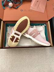 LP 26S BASIC 360 FLEXY WALK SNEAKER IN PINK FABRICS AND CALFSKIN
