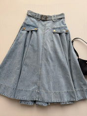 ZIMMERMANN 26S DENIM MIDI SKIRT STYLE 93