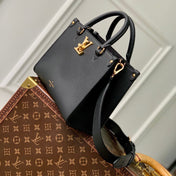 LOCK & GO BAG 24 IN BLACK GRAIN CALFSKIN