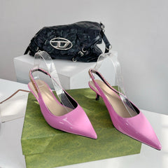 GG SIGNORIA 45 SLINGBACK PUMP TAFFY LAMBSKIN