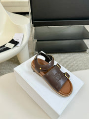 MINO SANDAL IN CHOCOLATE BROWN CALFSKIN