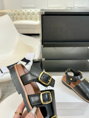 MINO SANDAL IN BLACK CALFSKIN