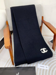 SCARF 190 CM IN BLACK CASHMERE 393184