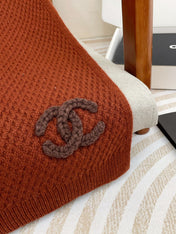 SCARF 190 CM IN RED BROWN CASHMERE 393186
