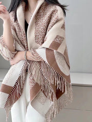 ANAGRAM SCARF 140 CM IN CAMEL BEIGE WOOL 410213