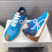 BALLET RUNNER 2.0 IN COBALT BLUE SUEDE AND LYCRA FABRIC
