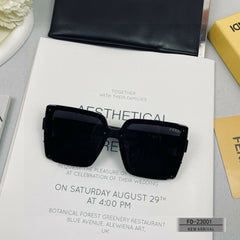 OVERSIZED FF DIAMONDS SQUARE FRAME SUNGLASSES 23001 IN ACETATE