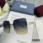 CRYSTAL STUDDED SQUARE FRAME SUNGLASSES 21009 IN ACETATE