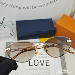 CHAIN CAT EYE SUNGLASSES 68064 IN METAL