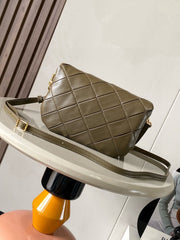 LOEWE 25S PUFFER GOYA BAG 20 IN KHAKI GREEN NAPPA LAMBSKIN