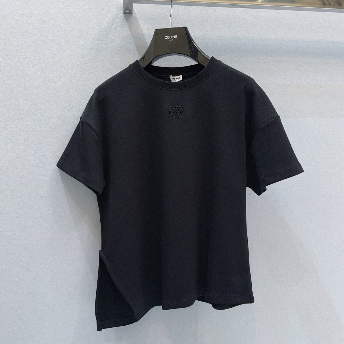 Loewe Slit T-shirt Black Cotton