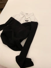 MIUMIU TWO-PIECE COLLARED KNIT SET STYLE 446