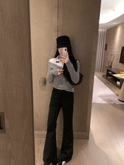 MIUMIU TWO-PIECE COLLARED KNIT SET STYLE 445