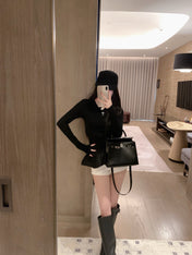 DIOR 25S LONG-SLEEVE PEPLUM T-SHIRT STYLE 186