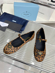 BALLET FLAT IN HONEY HORSEHAIR