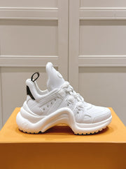 LV BARRACUDA SNEAKER IN WHITE CALFSKIN