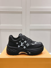 RUN AWAY SNEAKER IN BLACK MIX WHITE CALFSKIN