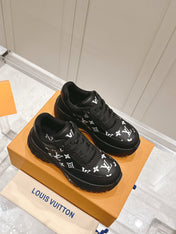 RUN AWAY SNEAKER IN BLACK MIX WHITE CALFSKIN
