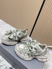 BALENCIAGA 25S 3XL SNEAKERS IN TAUPE GRAY PU LEATHER