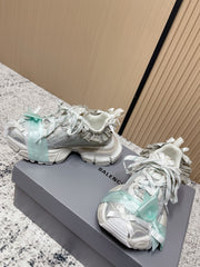 BALENCIAGA 25S 3XL SNEAKERS IN WHITE MIX GREY PU LEATHER