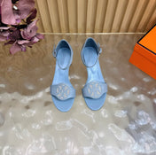 HM 26S MARQUISE SANDAL 45MM IN LIGHT BLUE CALFSKIN