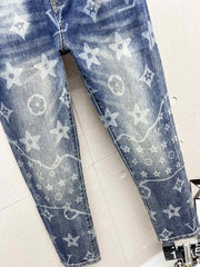 LV BLUE MONOGRAM DENIM JEAN 239499