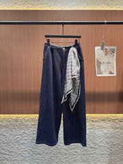 LOEWE SLEEVELESS TOP & STRAIGHT-LEG DENIM PANTS SET STYLE 73