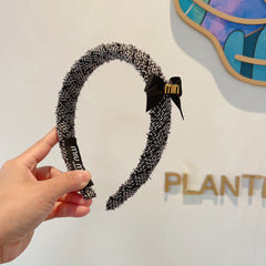 BLACK MIX WHITE HEADBAND TWEED 409371