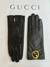 GLOVES IN BLACK SHEEPSKIN WITH CASHMERE LINING 432595