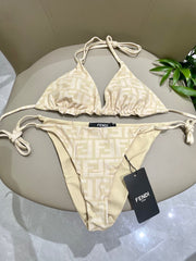 FENDI BIKINI 25S TWO PIECE IN BEIGE 742661