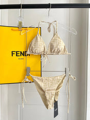 FENDI BIKINI 25S TWO PIECE IN BEIGE 742661