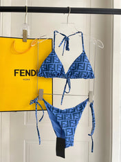 FENDI BIKINI 25S TWO PIECE IN BLUE 742662