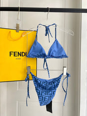 FENDI BIKINI 25S TWO PIECE IN BLUE 742662