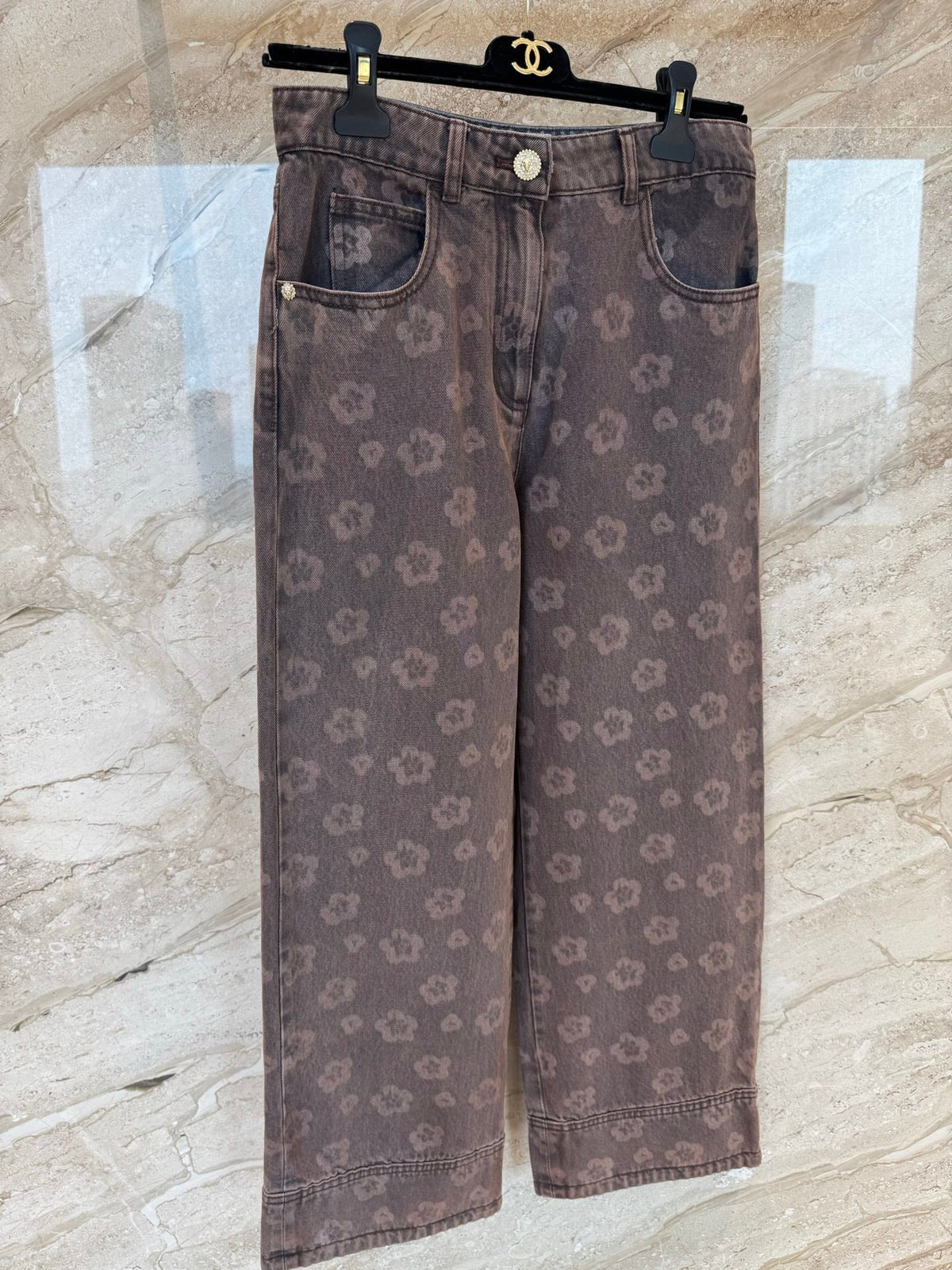 CHANEL 25S RETRO FLORAL JEANS 316