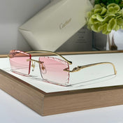 PANTHÈRE RECTANGULAR FRAME SUNGLASSES 563590 IN METAL