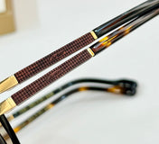 PREMIÈRE GEOMETRIC FRAME SUNGLASSES 530303 IN METAL AND WOODEN